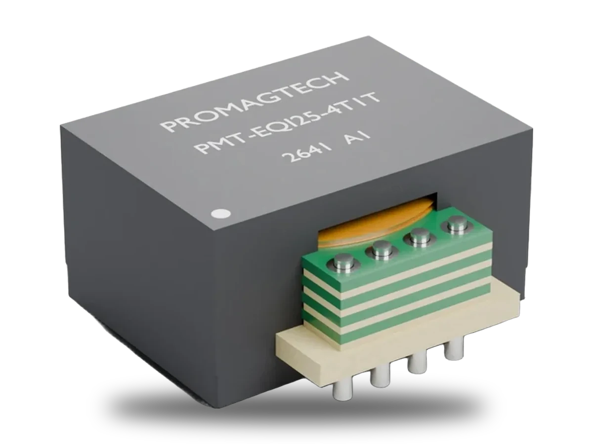 Planar flat wire transformer