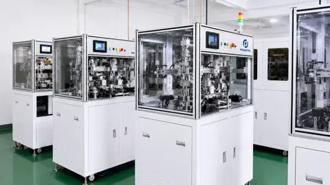Automatic toroidal common mode choke winding machine